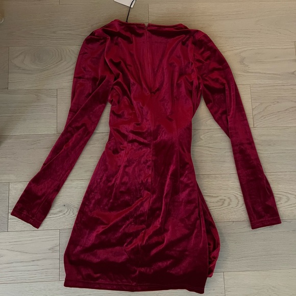 Superdown Revolve Jaylin Ruched Mini Dress in Red - Picture 6 of 7